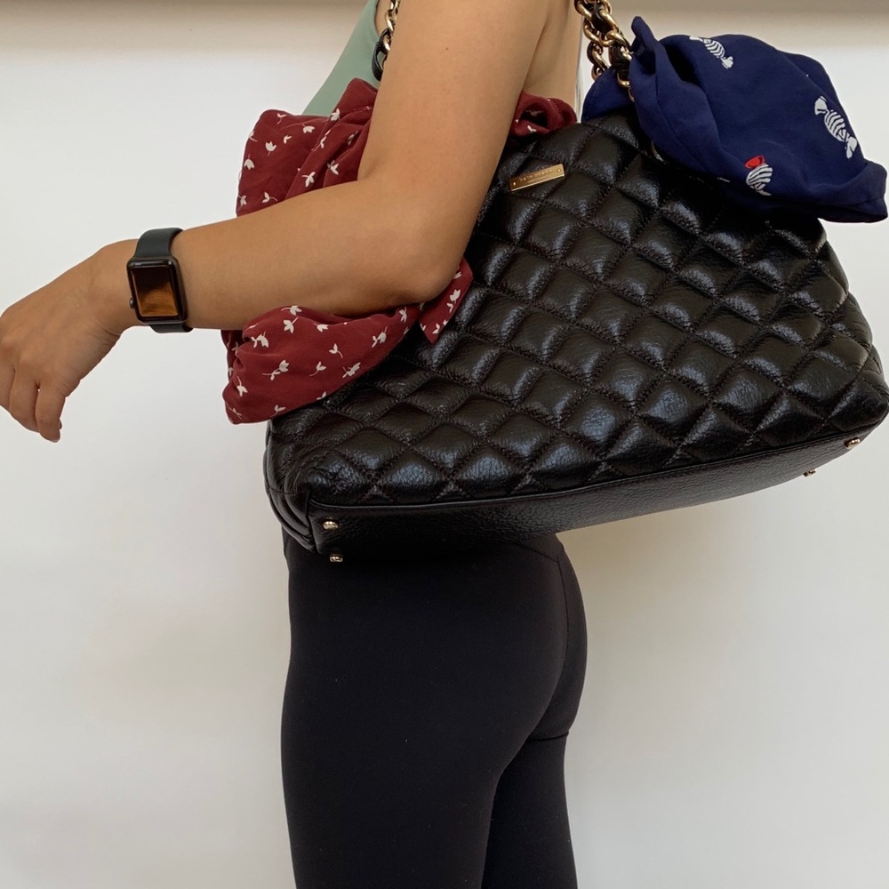 SOLD! kate spade maryanne Black Quilted Handbag